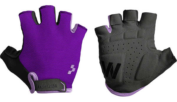 Велоперчатки Cube Natural Fit WLS Bike Gloves purple/black